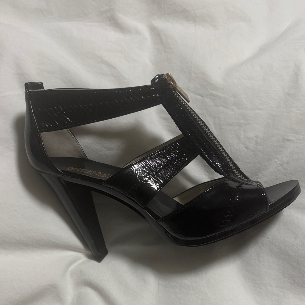 Michael Kors Black Patent Heels - Picture 3 of 9